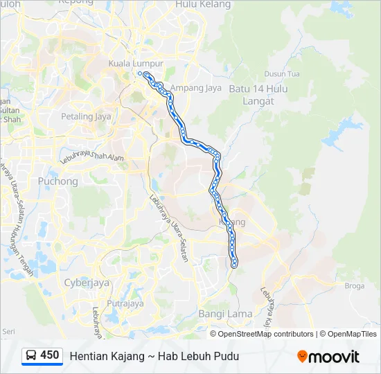 450 Bus Line Map