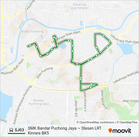 SJ03 Bus Line Map