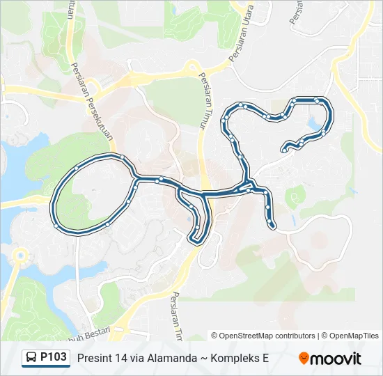 P103 Bus Line Map