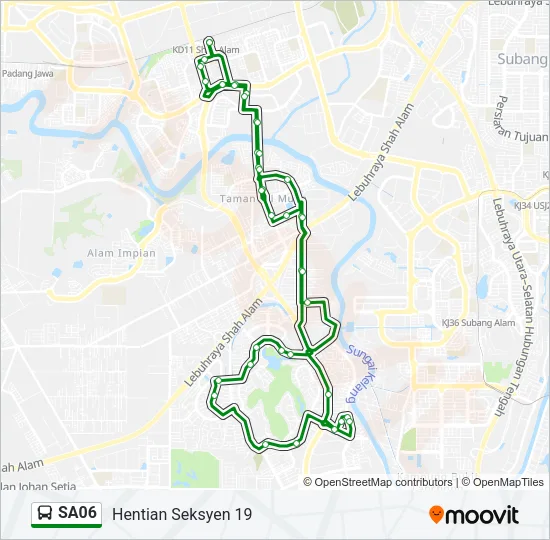 SA06 Bus Line Map