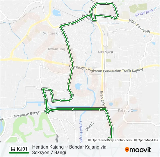 KJ01 Bus Line Map