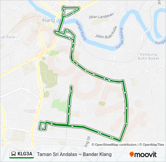 KLG3A Bus Line Map