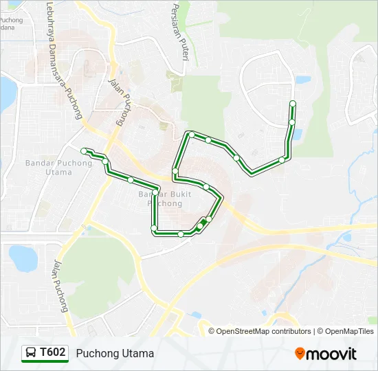 T602 Bus Line Map