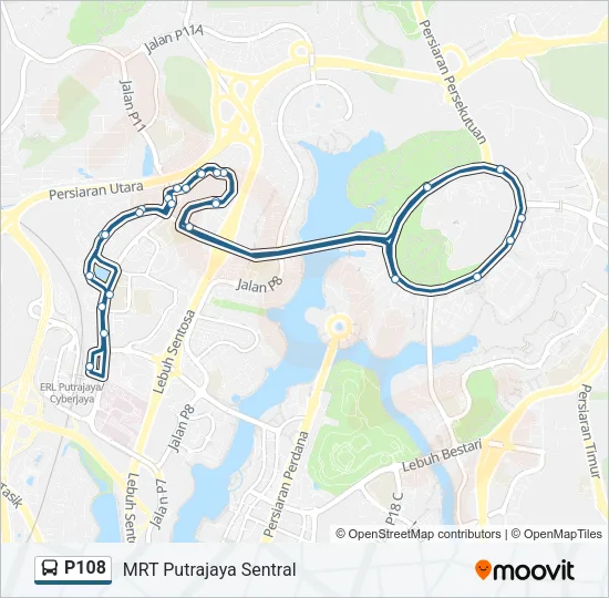 P108 Bus Line Map