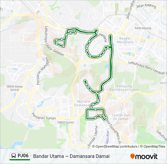 PJ06 Bus Line Map