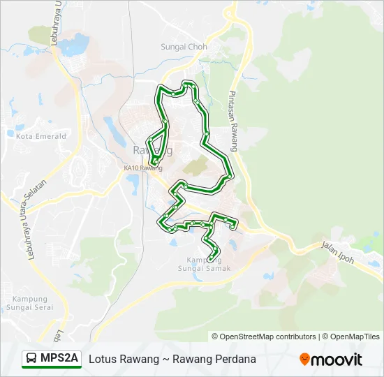 MPS2A Bus Line Map