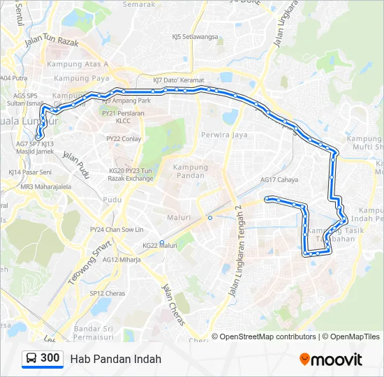 300 Route: Schedules, Stops & Maps - Hab Pandan Indah (Updated)