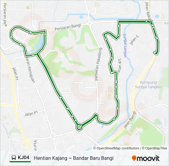 KJ04 Bus Line Map
