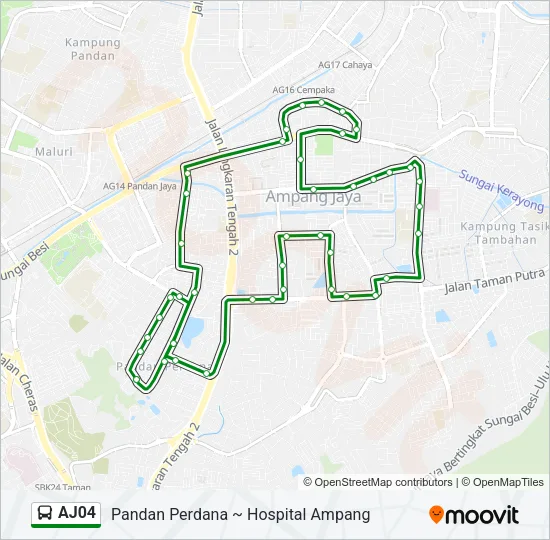 AJ04 Bus Line Map