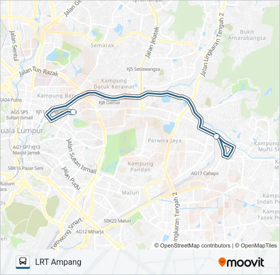 DS01(PM) Bus Line Map