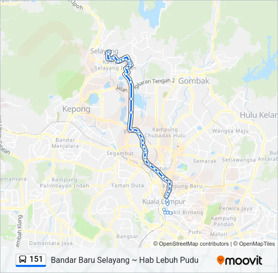 151 Bus Line Map