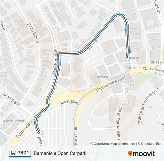 PBD1 Bus Line Map