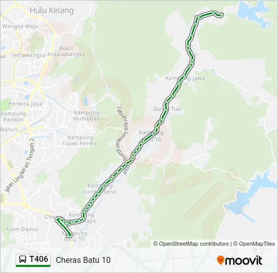 T406 Bus Line Map