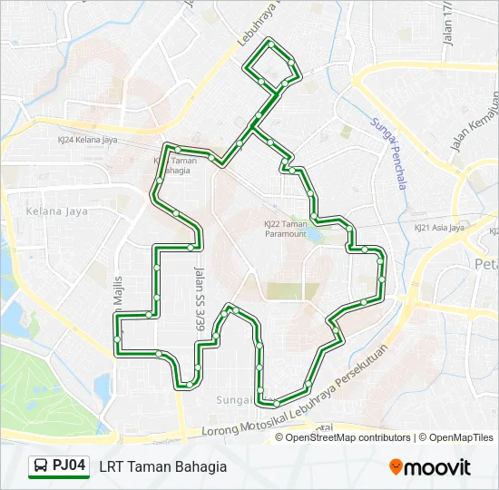 PJ04 Bus Line Map