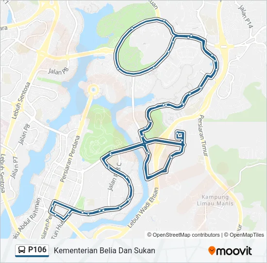 P106 Bus Line Map