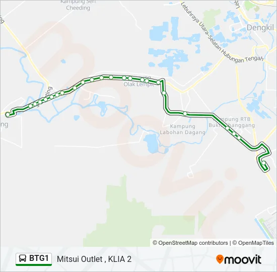 BTG1 Bus Line Map