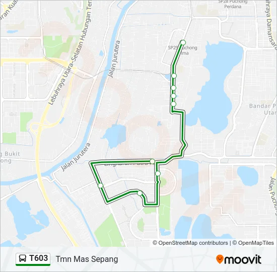 T603 Bus Line Map