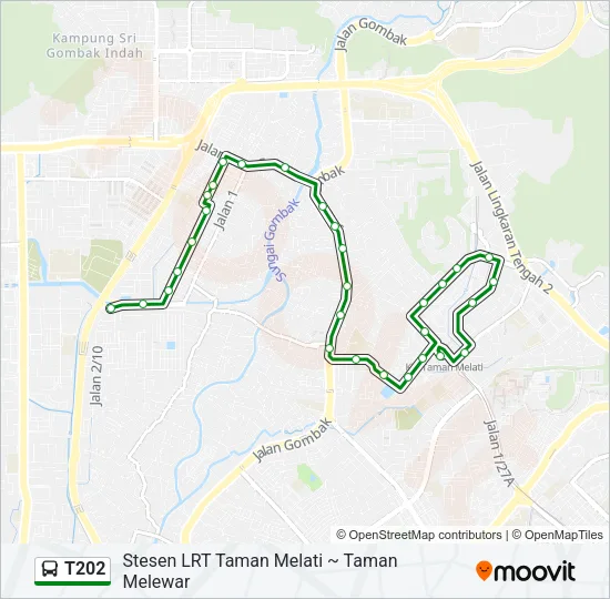 T202 Bus Line Map