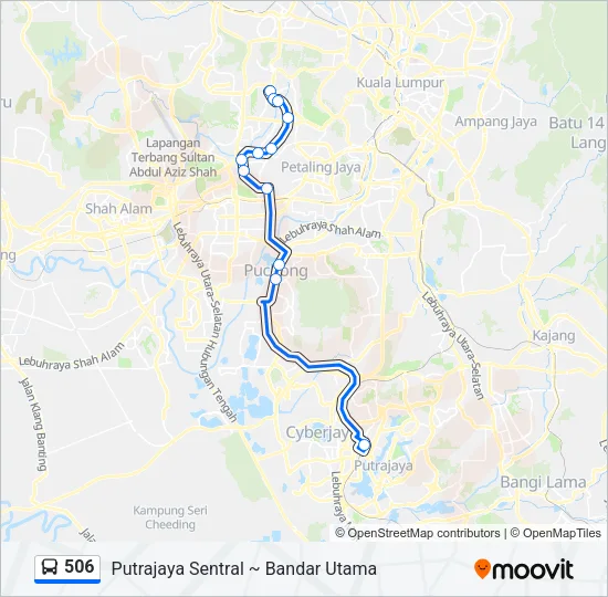 506 Bus Line Map