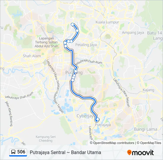 506 Bus Line Map