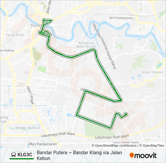 KLG3C Bus Line Map