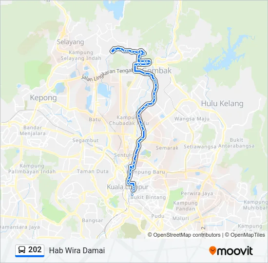202 Bus Line Map