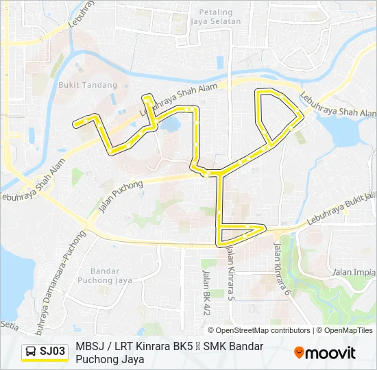 SJ03 Bus Line Map