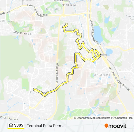 SJ05 Bus Line Map