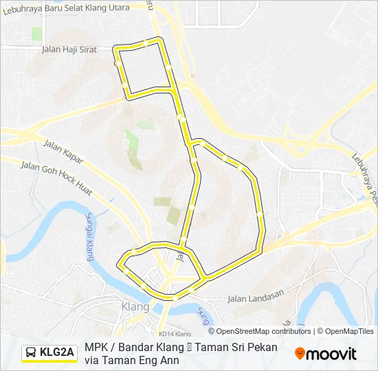 KLG2A Bus Line Map