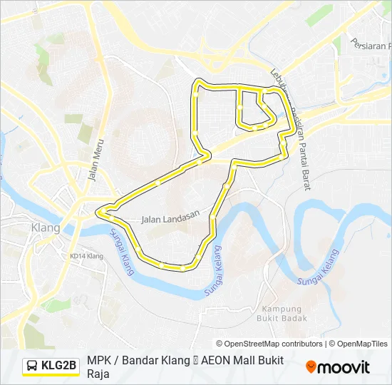 KLG2B Bus Line Map