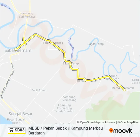 SB03 Bus Line Map