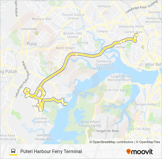 IP (FREE SHUTTLE FOR STUDENTS & WORKERS) Bus Line Map