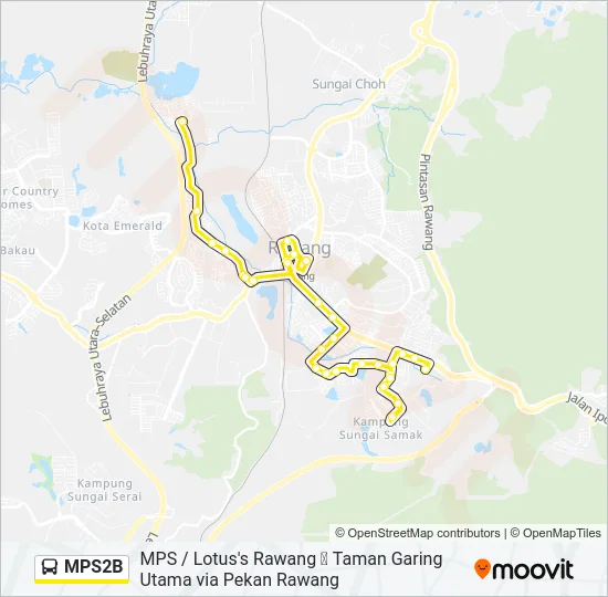MPS2B  Line Map