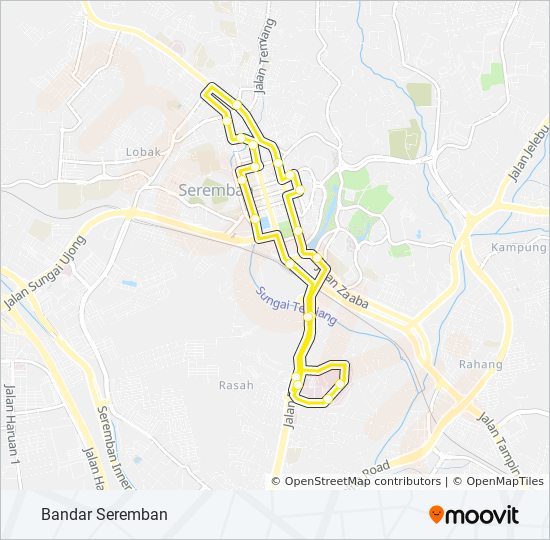 free Route: Schedules, Stops u0026 Maps - Bandar Seremban