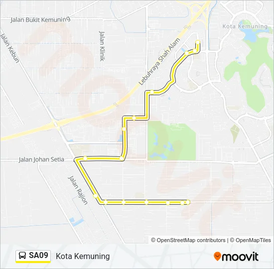 SA09 Bus Line Map