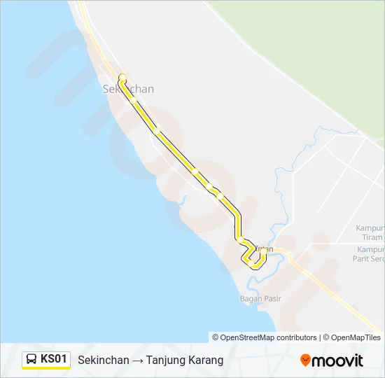 KS01 Bus Line Map