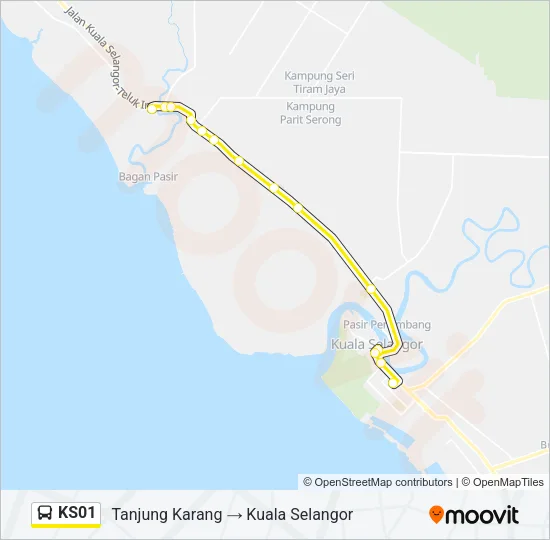 KS01 Bus Line Map