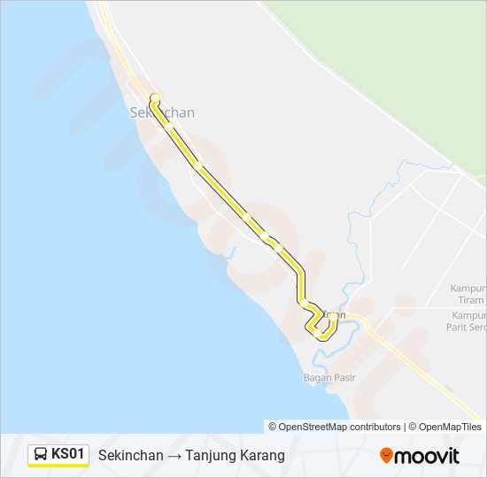 KS01 bus Line Map