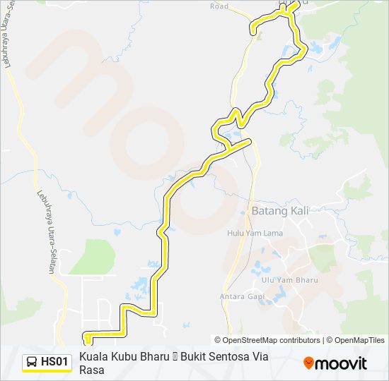 HS01 bus Line Map