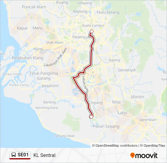 SE01 Bus Line Map