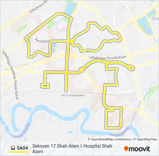 SA04 Bus Line Map