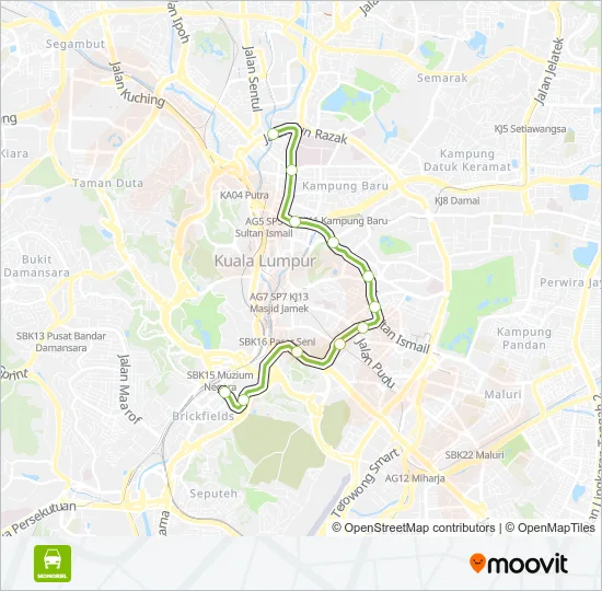 8 Monorail Line Map