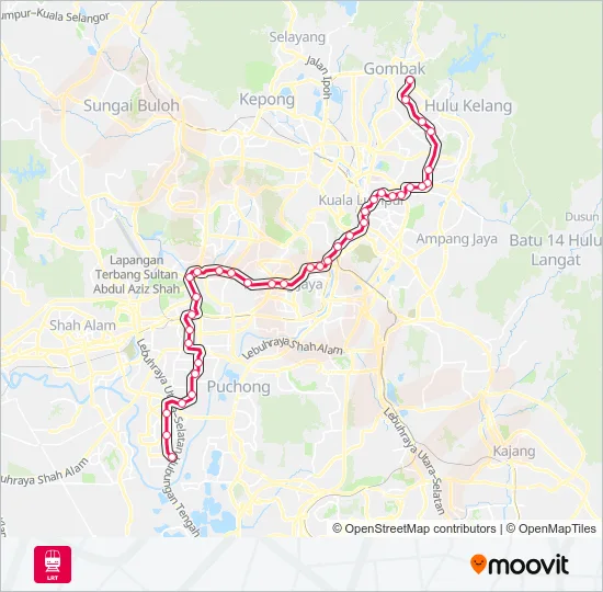 5 MRT & LRT Line Map