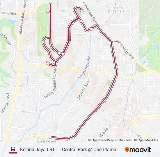 ONEC bus Line Map