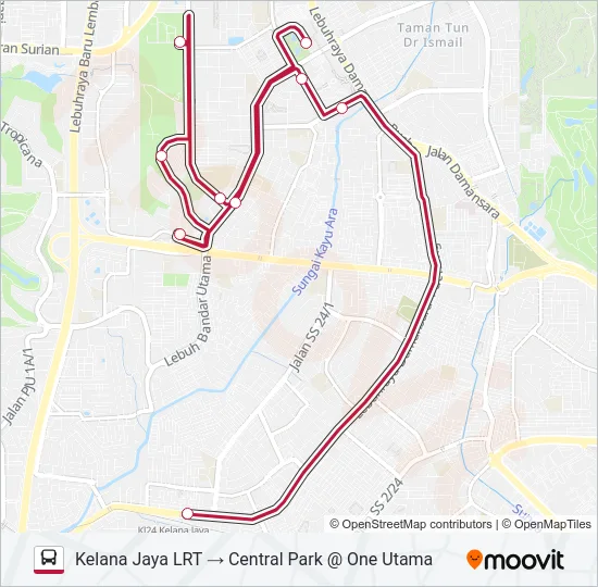 ONEC Bus Line Map