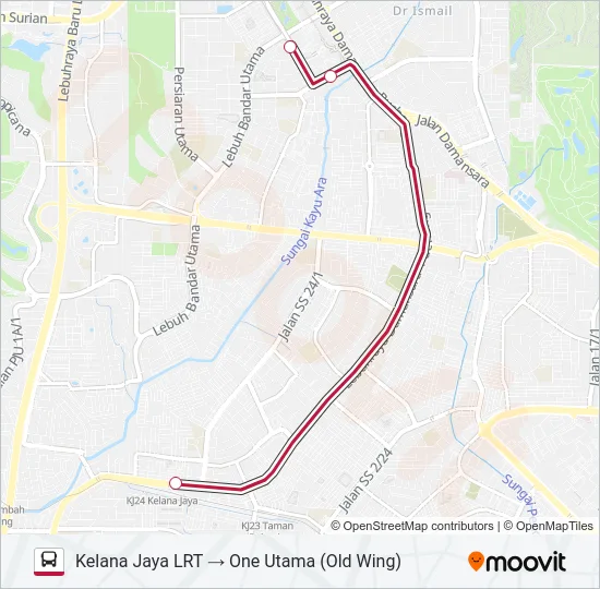 ONEC Bus Line Map