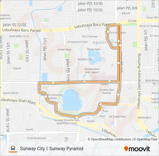 SCTY Bus Line Map