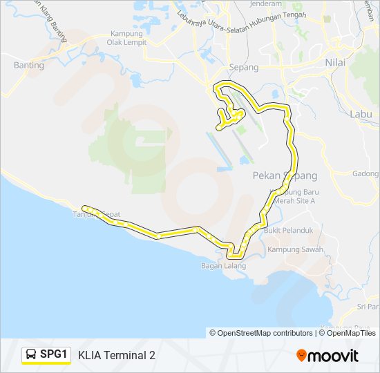 SPG1 bus Line Map