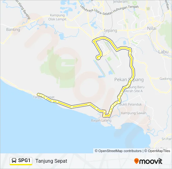 SPG1 Bus Line Map