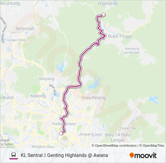 GTGKLS Bus Line Map